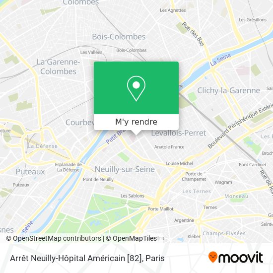 Arrêt Neuilly-Hôpital Américain [82] plan