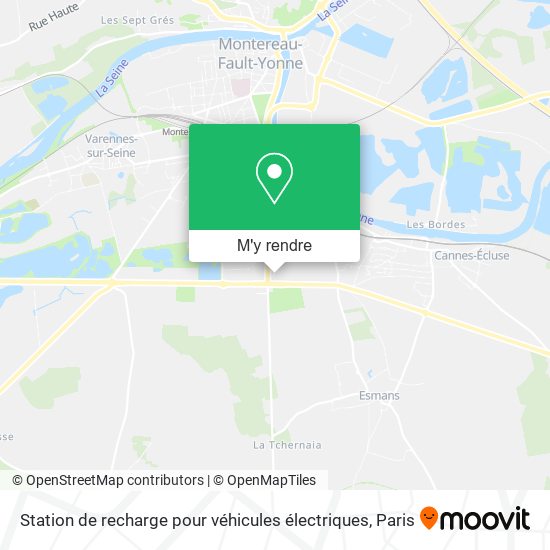 Station de recharge pour véhicules électriques plan