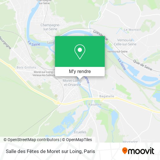 Salle des Fêtes de Moret sur Loing plan