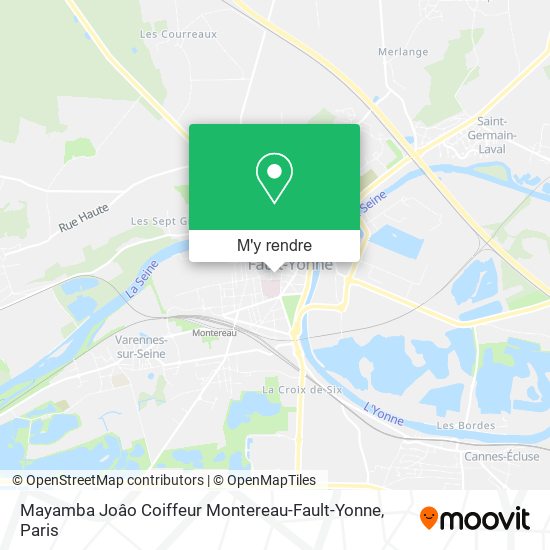 Mayamba Joâo Coiffeur Montereau-Fault-Yonne plan