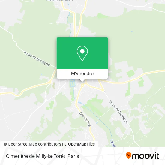 Cimetière de Milly-la-Forêt plan