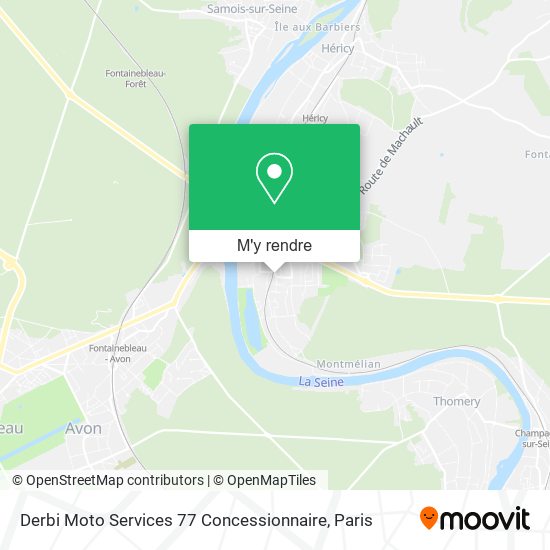 Derbi Moto Services 77 Concessionnaire plan