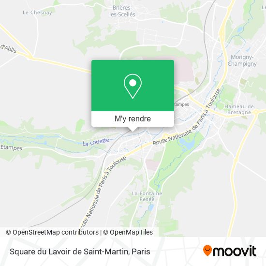 Square du Lavoir de Saint-Martin plan