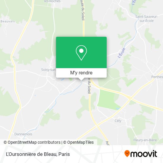 L'Oursonnière de Bleau plan