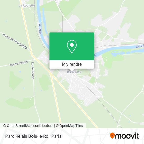 Parc Relais Bois-le-Roi plan