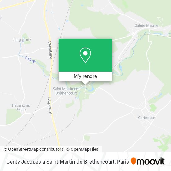 Genty Jacques à Saint-Martin-de-Bréthencourt plan