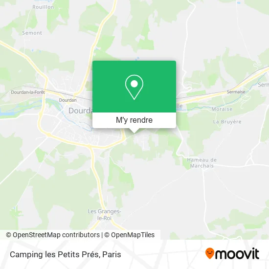 Camping les Petits Prés plan
