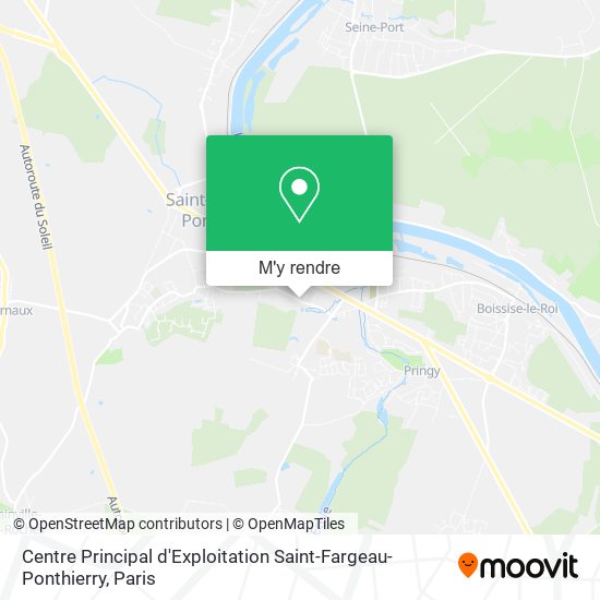 Centre Principal d'Exploitation Saint-Fargeau-Ponthierry plan
