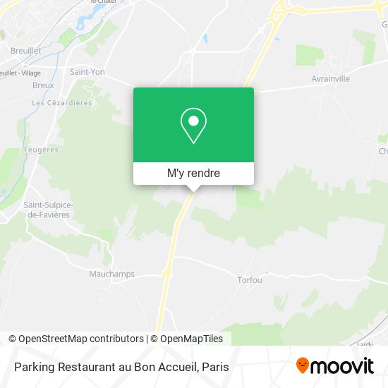 Parking Restaurant au Bon Accueil plan