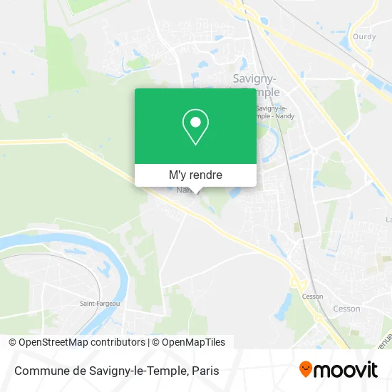 Commune de Savigny-le-Temple plan