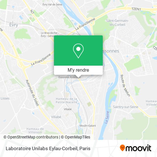 Laboratoire Unilabs Eylau-Corbeil plan