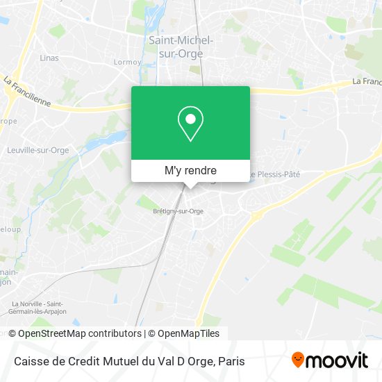 Caisse de Credit Mutuel du Val D Orge plan