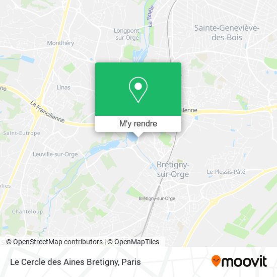 Le Cercle des Aines Bretigny plan