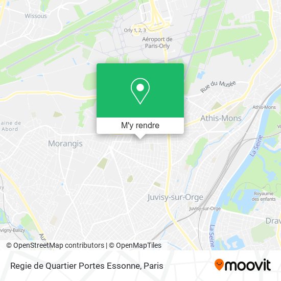 Regie de Quartier Portes Essonne plan