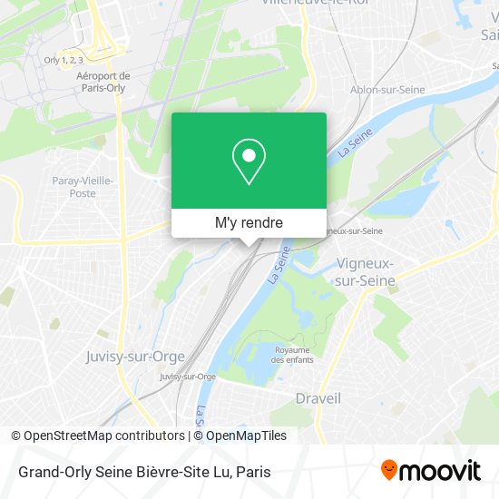 Grand-Orly Seine Bièvre-Site Lu plan