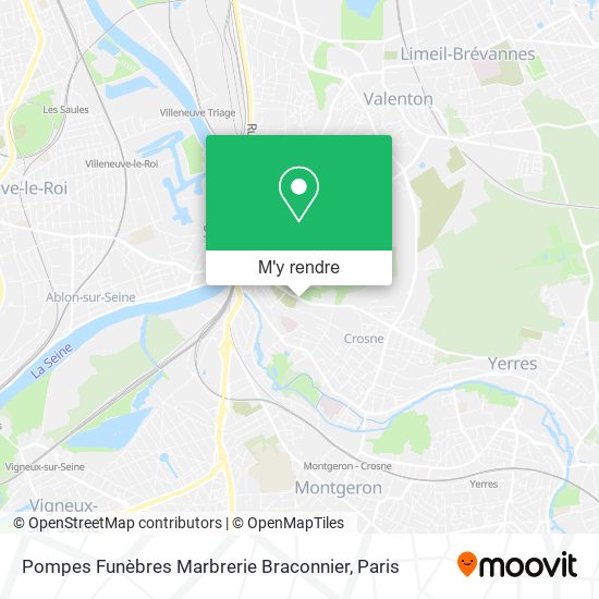 Pompes Funèbres Marbrerie Braconnier plan