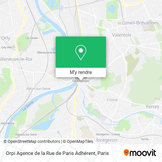 Orpi Agence de la Rue de Paris Adhérent plan