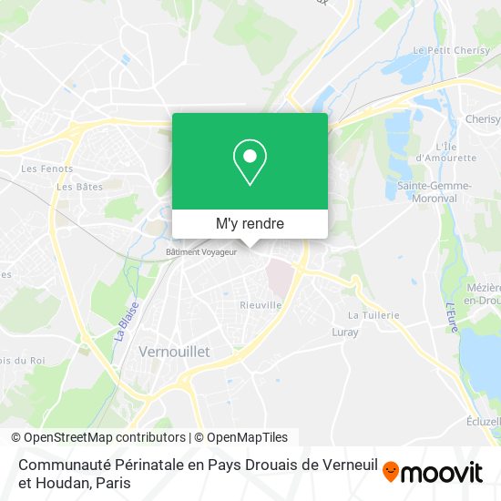 Communauté Périnatale en Pays Drouais de Verneuil et Houdan plan