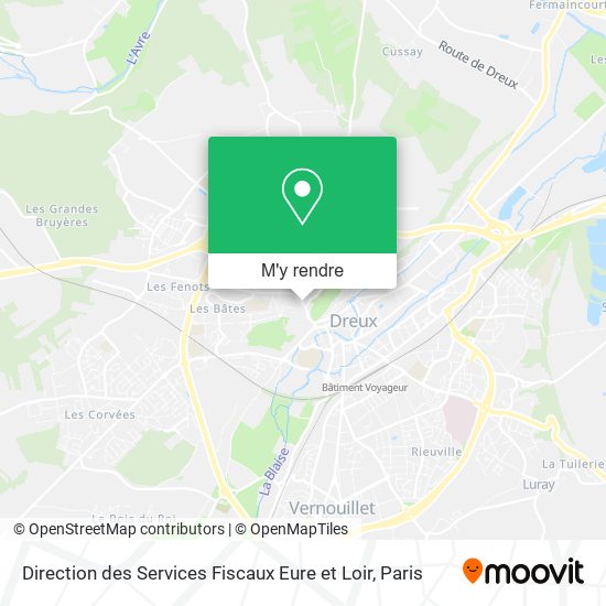 Direction des Services Fiscaux Eure et Loir plan