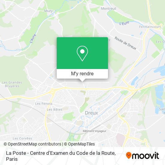 La Poste - Centre d'Examen du Code de la Route plan