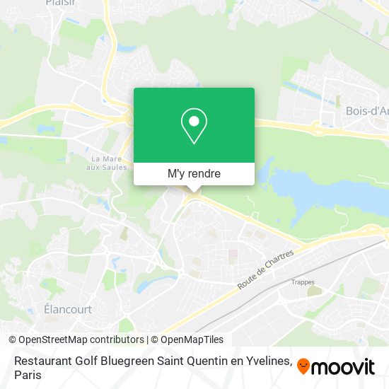 Restaurant Golf Bluegreen Saint Quentin en Yvelines plan