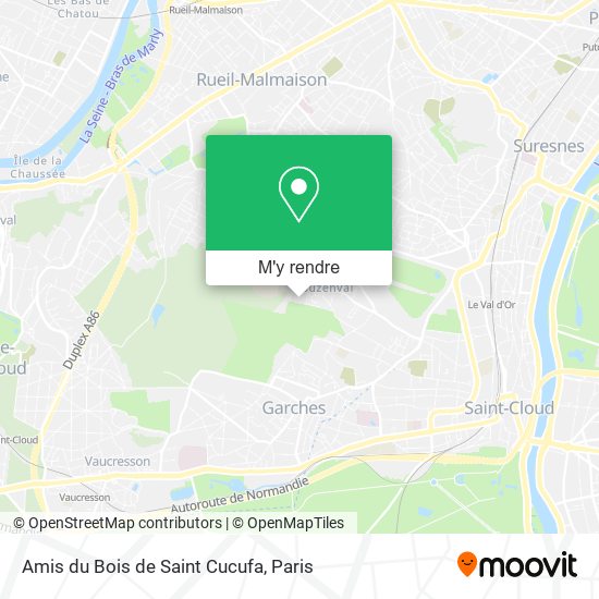 Amis du Bois de Saint Cucufa plan