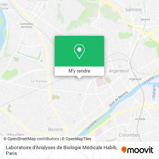 Laboratoire d'Analyses de Biologie Médicale Habib plan