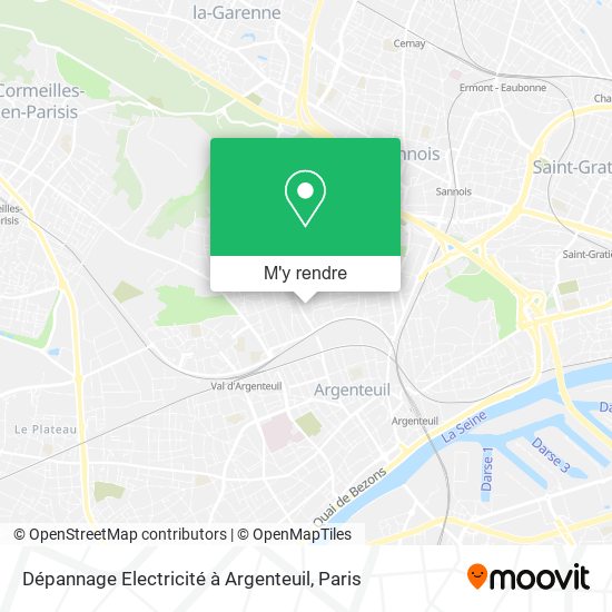 Dépannage Electricité à Argenteuil plan