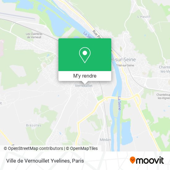 Ville de Vernouillet Yvelines plan