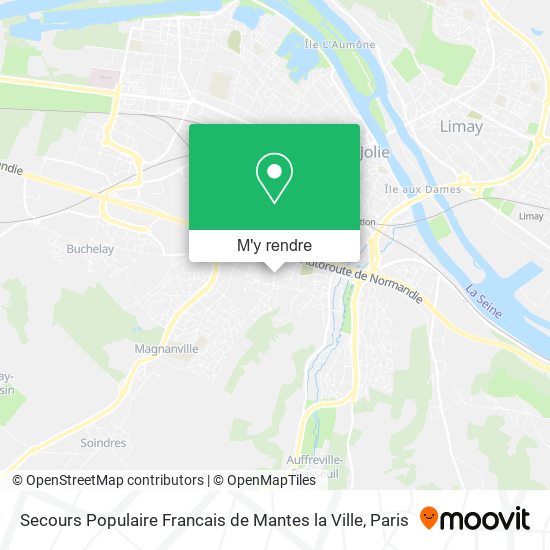 Secours Populaire Francais de Mantes la Ville plan