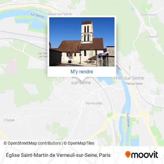 Église Saint-Martin de Verneuil-sur-Seine plan