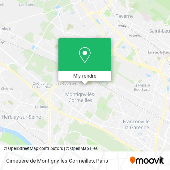 Cimetière de Montigny-lès-Cormeilles plan