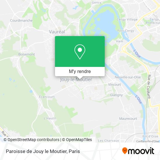 Paroisse de Jouy le Moutier plan