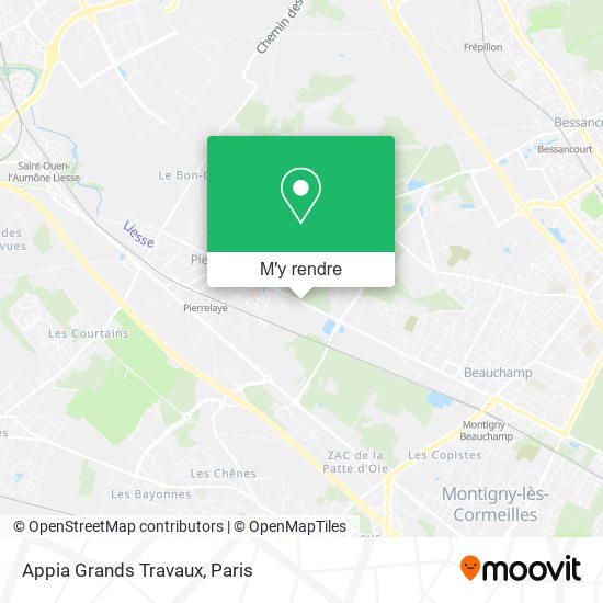 Appia Grands Travaux plan