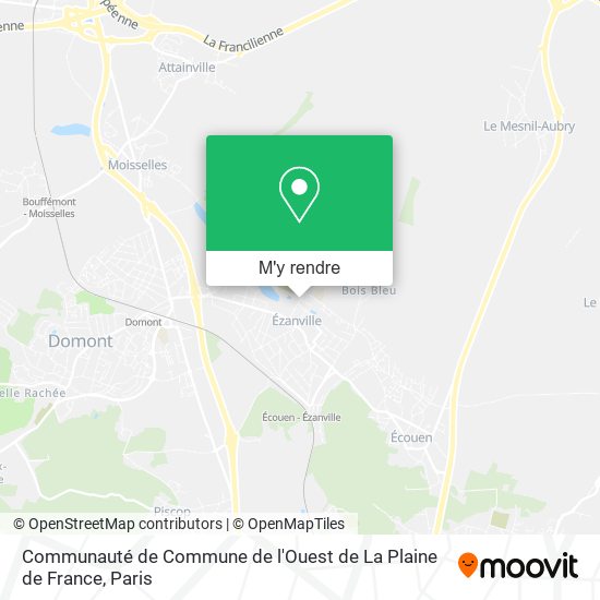 Communauté de Commune de l'Ouest de La Plaine de France plan