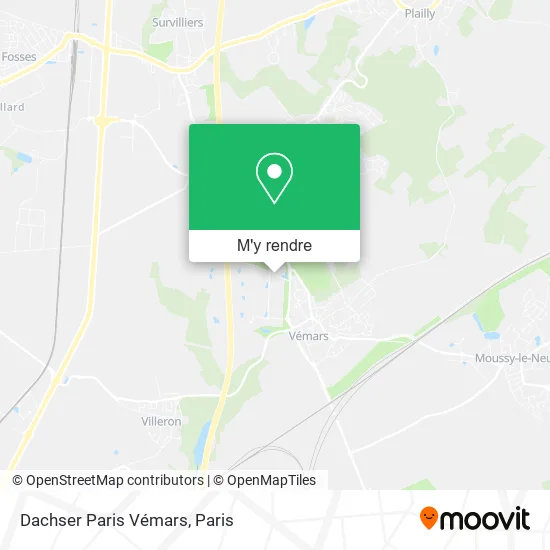 Dachser Paris Vémars plan