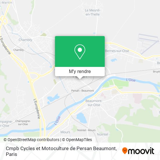 Cmpb Cycles et Motoculture de Persan Beaumont plan