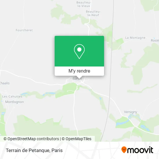 Terrain de Petanque plan