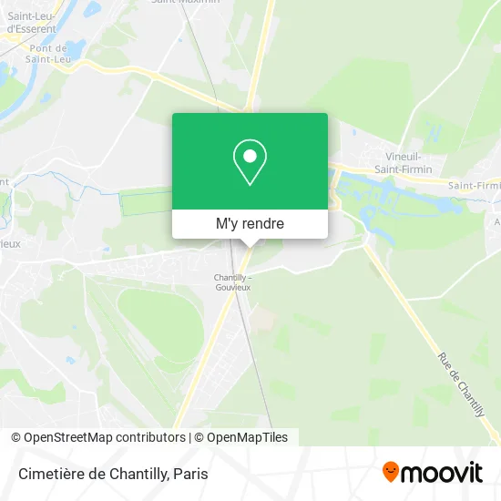 Cimetière de Chantilly plan