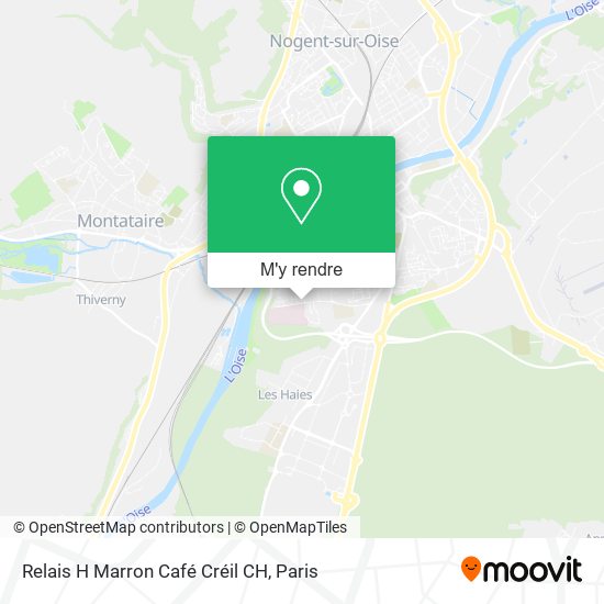 Relais H Marron Café Créil CH plan