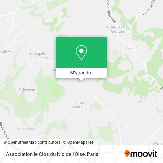 Association le Clos du Nid de l'Oise plan