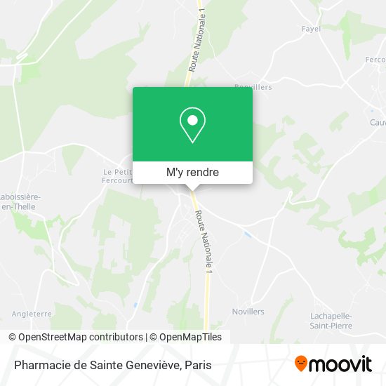 Pharmacie de Sainte Geneviève plan