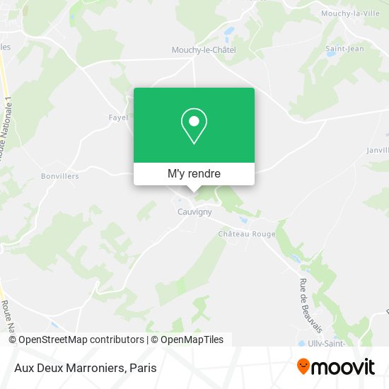 Aux Deux Marroniers plan