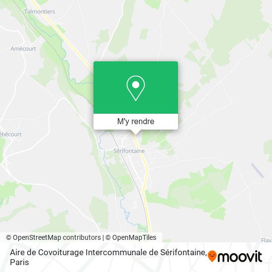 Aire de Covoiturage Intercommunale de Sérifontaine plan