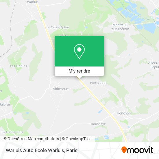 Warluis Auto Ecole Warluis plan