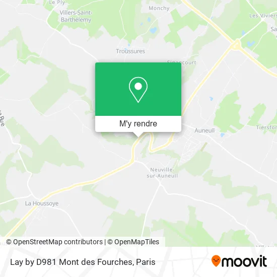 Lay by D981 Mont des Fourches plan