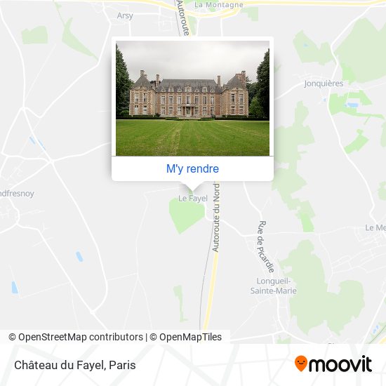Château du Fayel plan