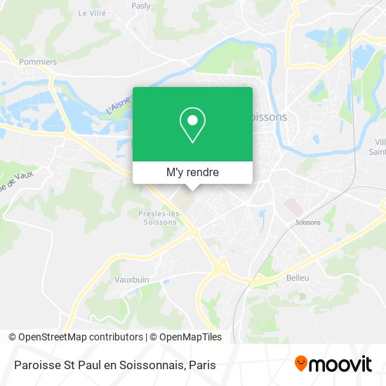 Paroisse St Paul en Soissonnais plan