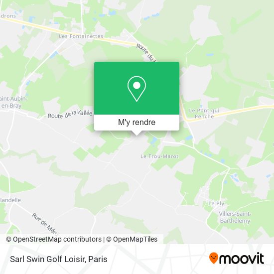Sarl Swin Golf Loisir plan