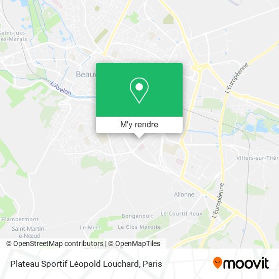 Plateau Sportif Léopold Louchard plan